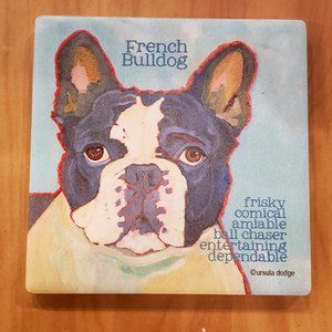 Absorbent Stone Coasters - French Bulldog